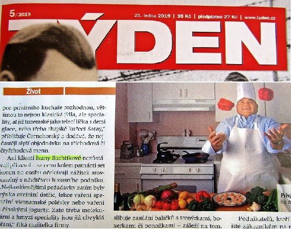 Kuchaři do domu v časopisu Týden, foto: archiv Kuchaři do domu